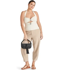 Dolce Vita Zenia Woven Leather Fringe Tassle Shoulder Bag