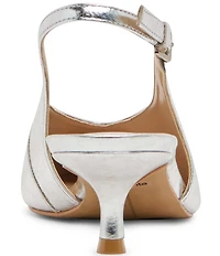 Dolce Vita Alenna Leather Kitten Heel Slingback Pumps