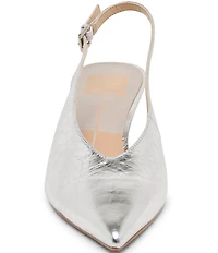 Dolce Vita Alenna Leather Kitten Heel Slingback Pumps