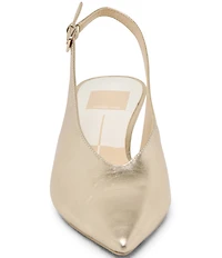 Dolce Vita Alenna Leather Kitten Heel Slingback Pumps