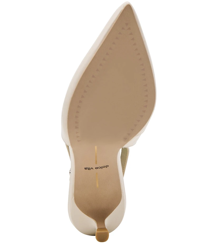 Dolce Vita Alenna Leather Kitten Heel Slingback Pumps