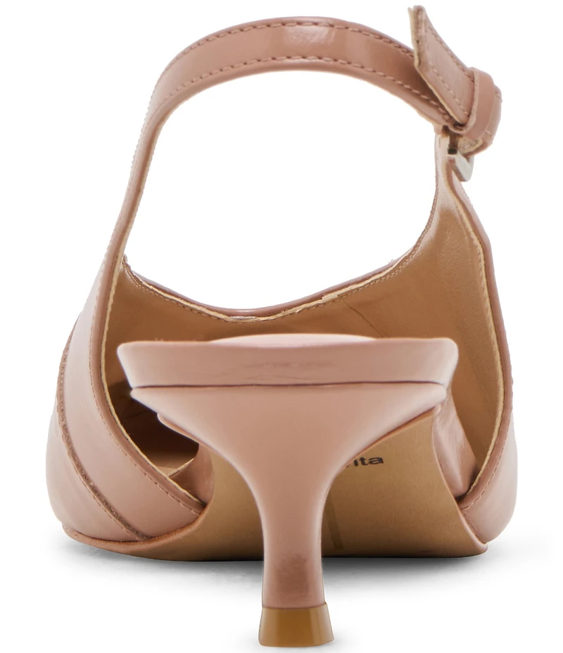 Dolce Vita Alenna Leather Kitten Heel Slingback Pumps