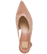 Dolce Vita Alenna Leather Kitten Heel Slingback Pumps