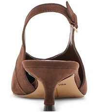 Dolce Vita Alenna Suede Kitten Heel Slingback Pumps