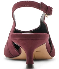 Dolce Vita Alenna Suede Kitten Heel Slingback Pumps