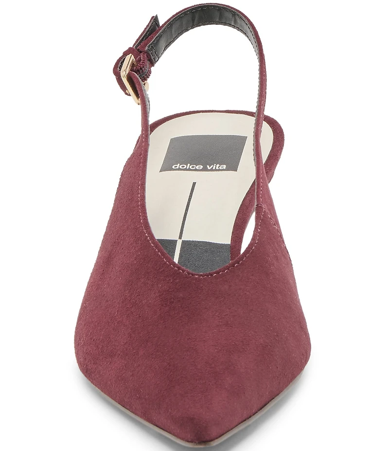 Dolce Vita Alenna Suede Kitten Heel Slingback Pumps
