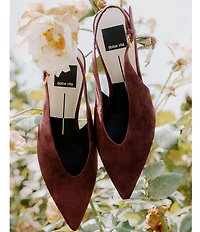 Dolce Vita Alenna Suede Kitten Heel Slingback Pumps