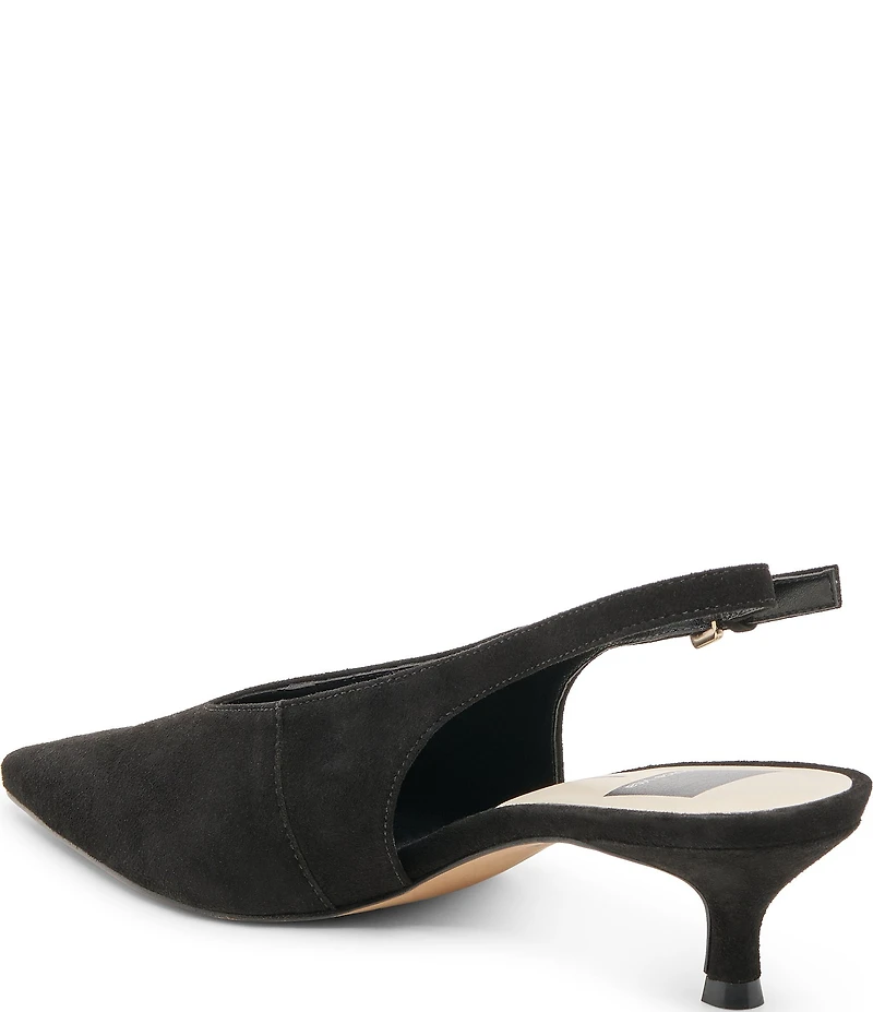 Dolce Vita Alenna Suede Kitten Heel Slingback Pumps