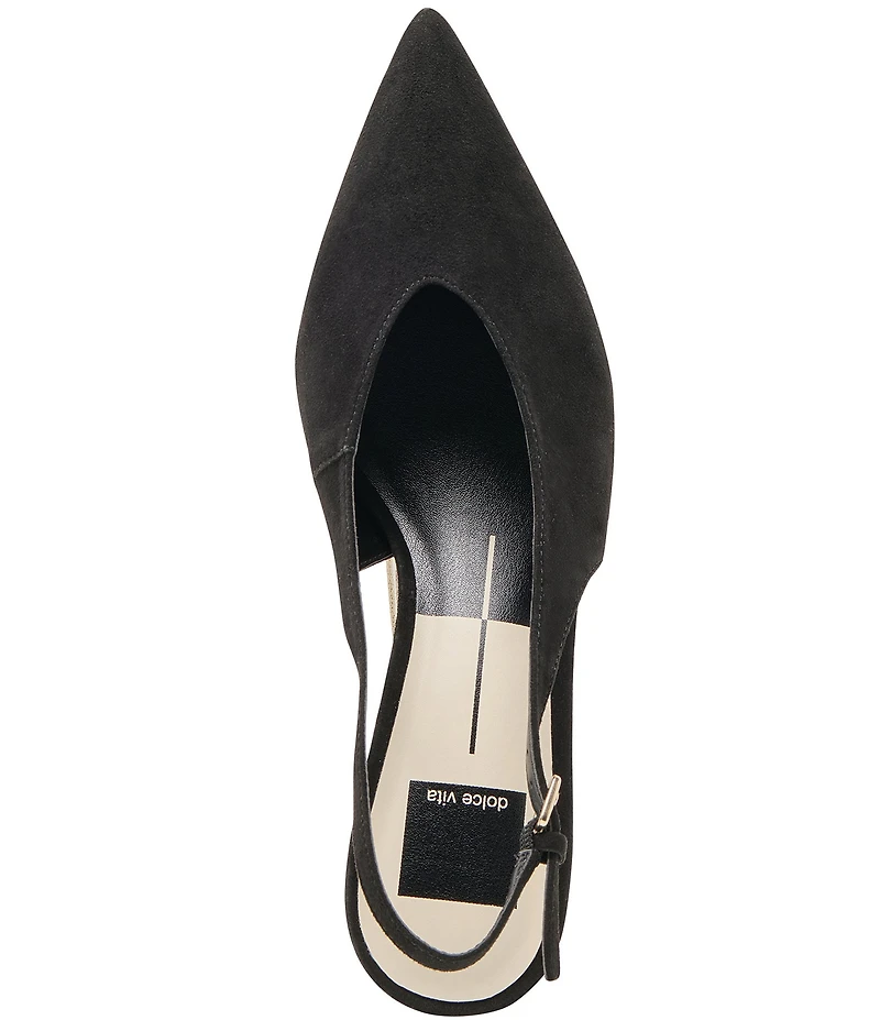 Dolce Vita Alenna Suede Kitten Heel Slingback Pumps