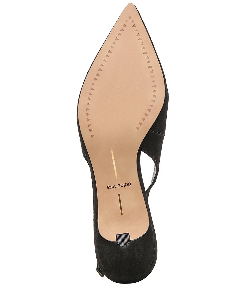 Dolce Vita Alenna Suede Kitten Heel Slingback Pumps