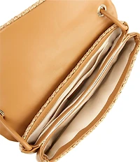 Dolce Vita Alice Raffia Hook Baguette Shoulder Bag