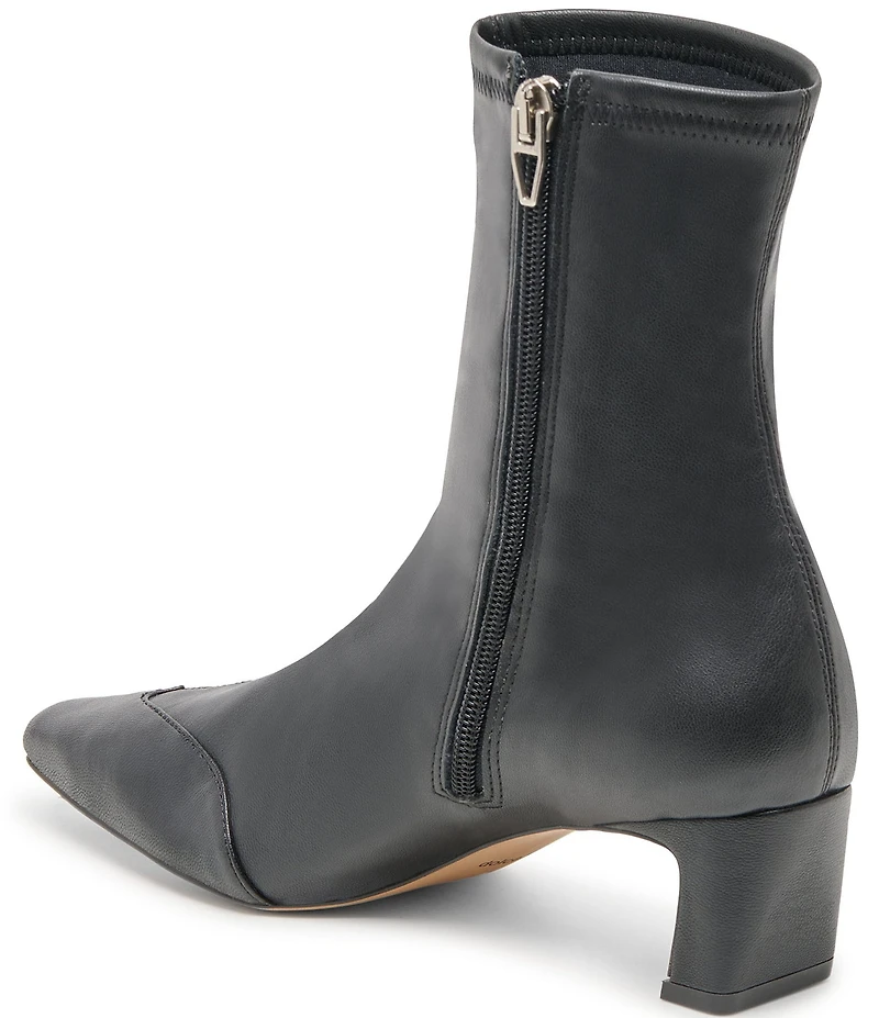 Dolce Vita Anika Leather Wing Tip Kitten Heel Booties