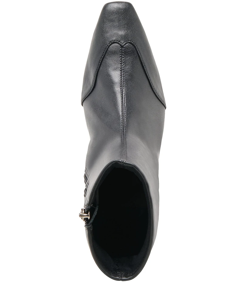 Dolce Vita Anika Leather Wing Tip Kitten Heel Booties