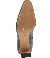 Dolce Vita Anika Leather Wing Tip Kitten Heel Booties