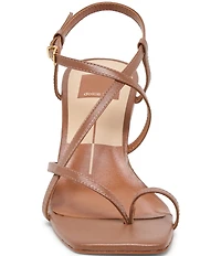 Dolce Vita Aylee Leather Strappy Sculpted Wedge Dress Sandals