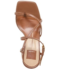Dolce Vita Aylee Leather Strappy Sculpted Wedge Dress Sandals