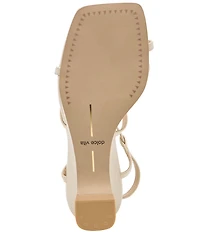 Dolce Vita Aylee Leather Strappy Sculpted Wedge Dress Sandals