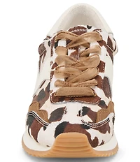 Dolce Vita B.NTCD Cow Print Calf Hair Retro Jogger Sneakers
