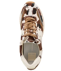 Dolce Vita B.NTCD Cow Print Calf Hair Retro Jogger Sneakers