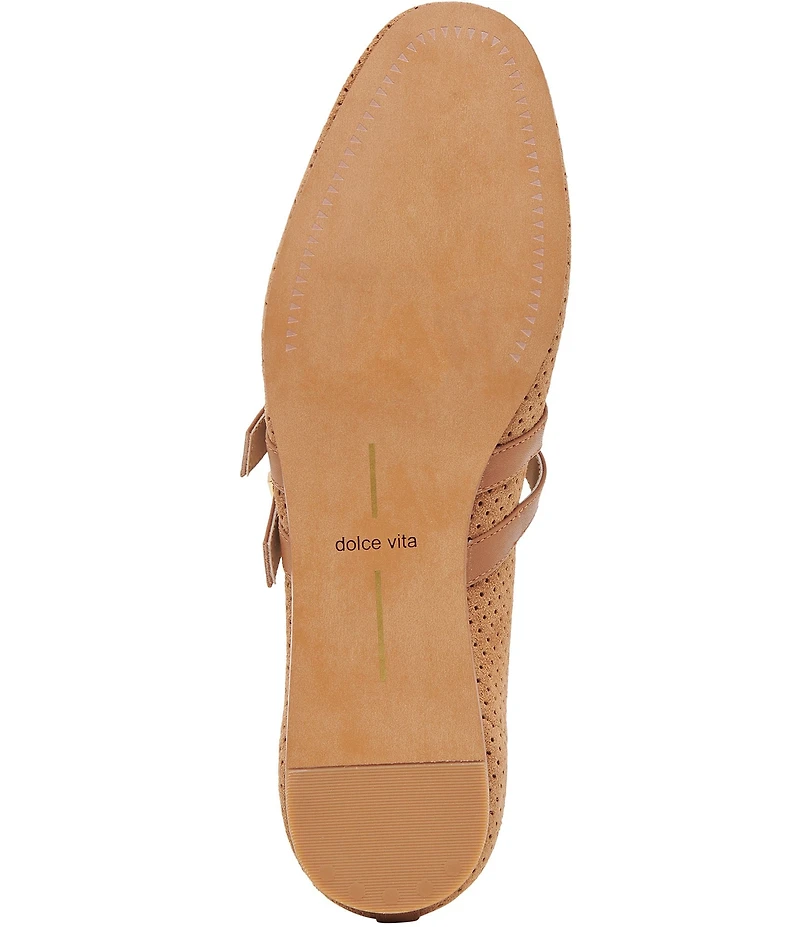 Dolce Vita Baylee Perforated Suede Mary Jane Ballet Flats
