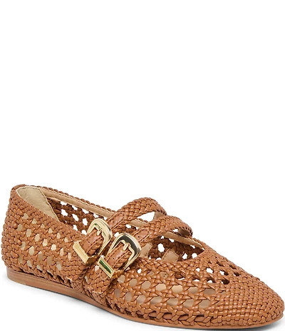 Dolce Vita Baylee Woven Leather Mary Jane Ballet Flats