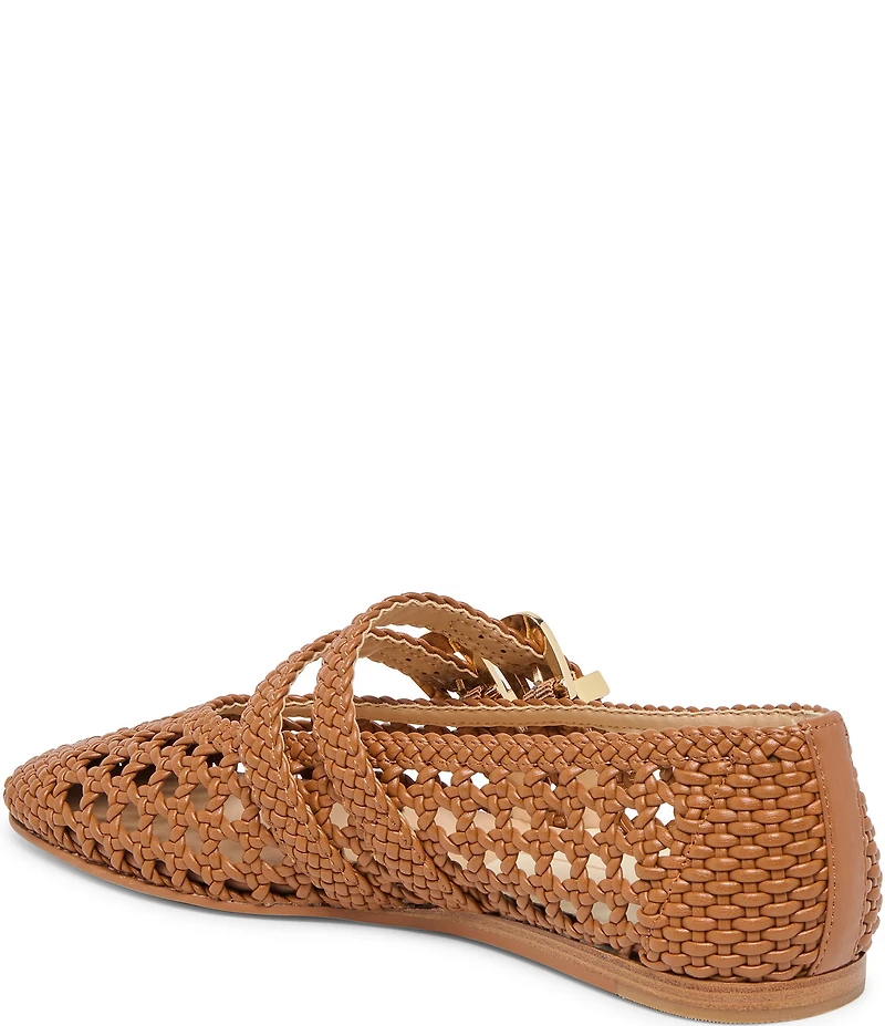 Dolce Vita Baylee Woven Leather Mary Jane Ballet Flats