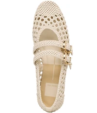Dolce Vita Baylee Woven Leather Mary Jane Ballet Flats