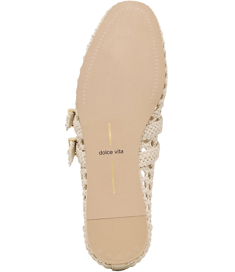 Dolce Vita Baylee Woven Leather Mary Jane Ballet Flats