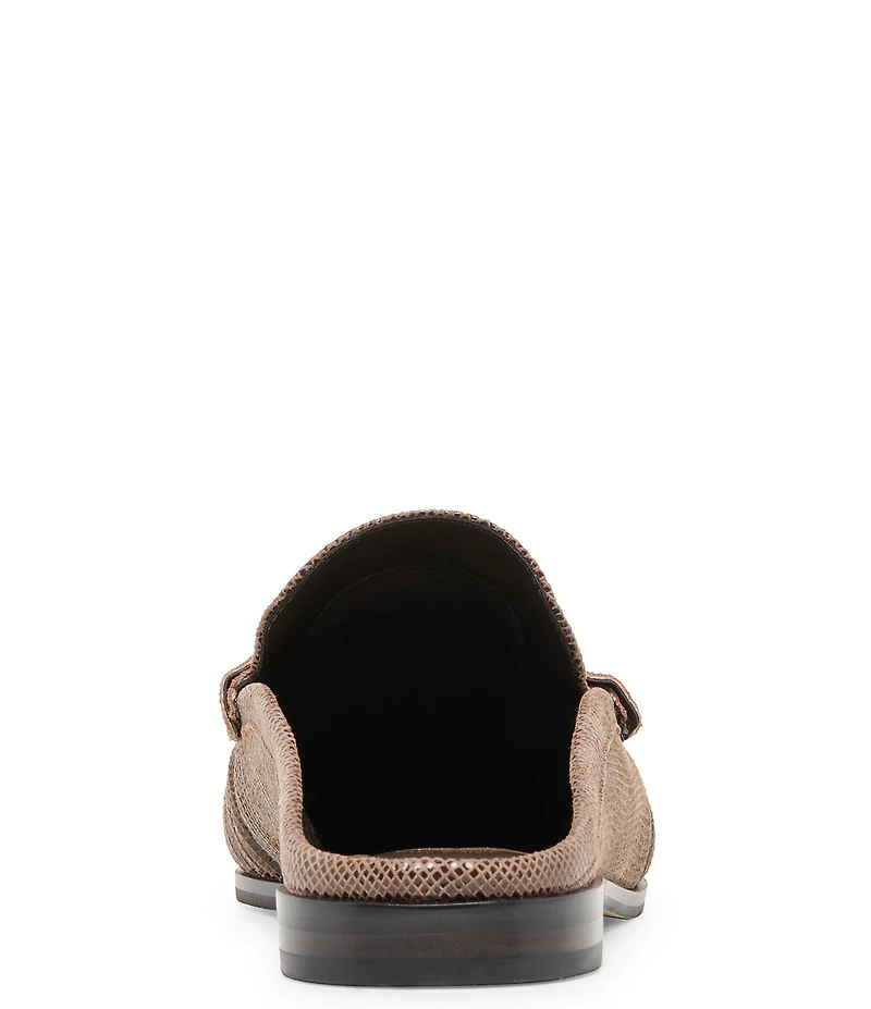 Dolce Vita Betzy Embossed Leather Pleated Loafer Mules