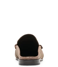 Dolce Vita Betzy Embossed Leather Pleated Loafer Mules