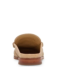 Dolce Vita Betzy Embossed Leather Pleated Loafer Mules