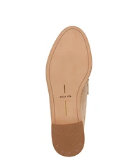 Dolce Vita Betzy Embossed Leather Pleated Loafer Mules