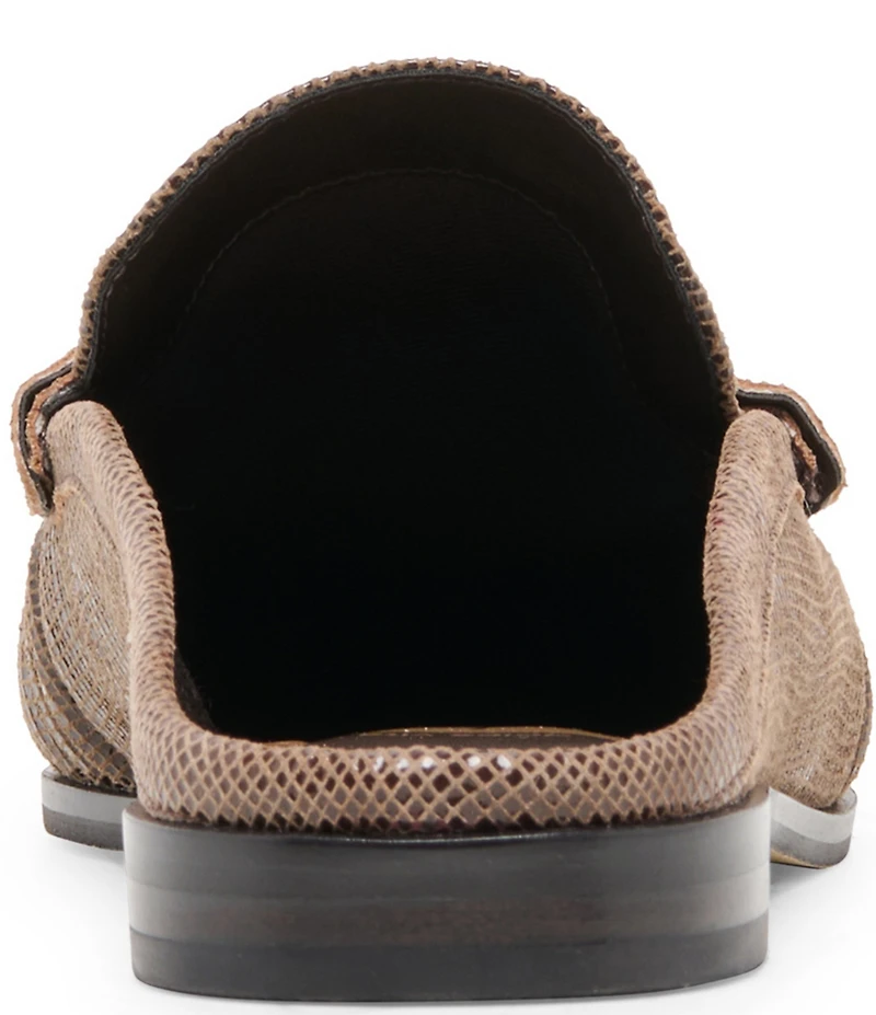 Dolce Vita Betzy Embossed Leather Pleated Loafer Mules
