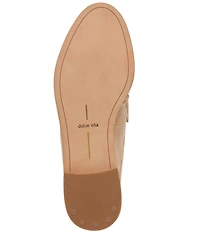 Dolce Vita Betzy Embossed Leather Pleated Loafer Mules