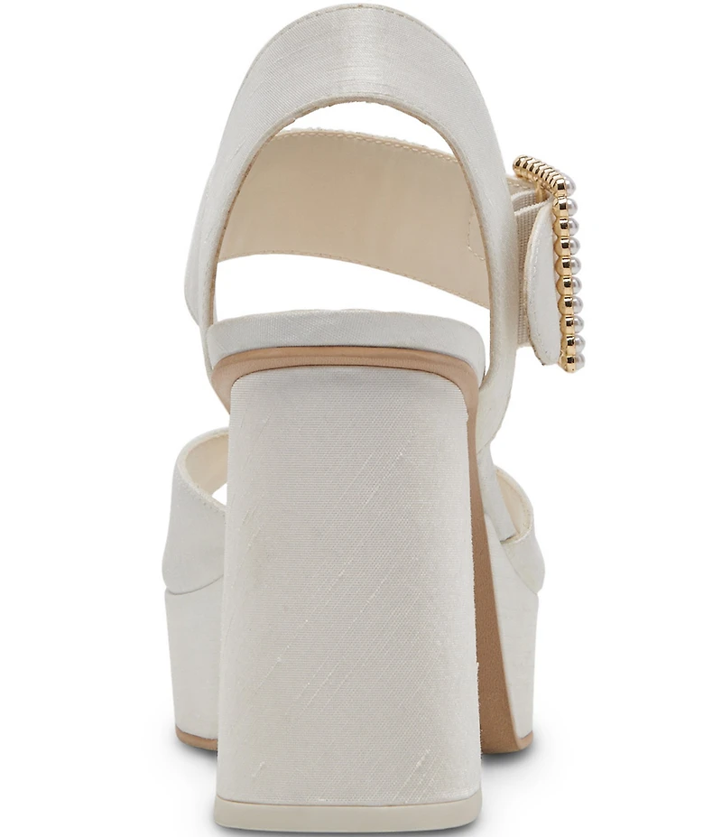 Dolce Vita Bobby Pearl Buckle Platform Dress Sandals