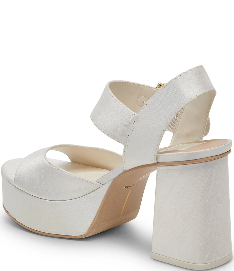 Dolce Vita Bobby Pearl Buckle Platform Dress Sandals