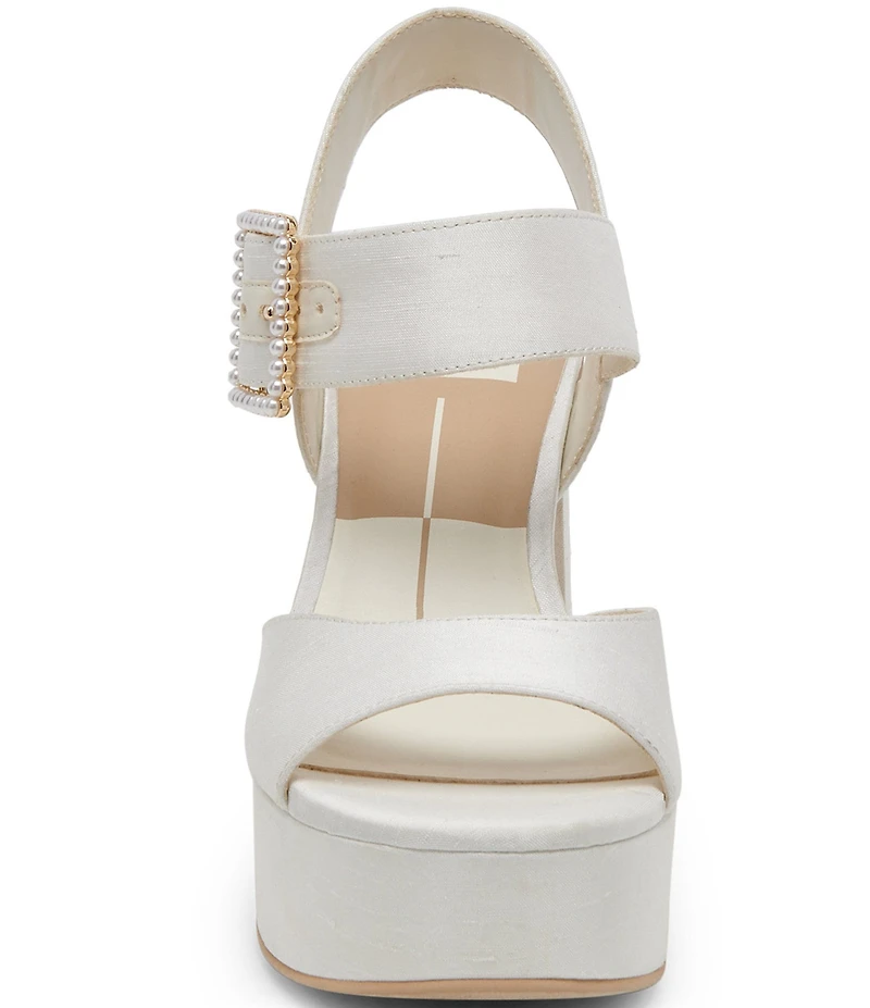 Dolce Vita Bobby Pearl Buckle Platform Dress Sandals