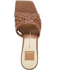 Dolce Vita Bowen Raffia Woven Slide Dress Sandals