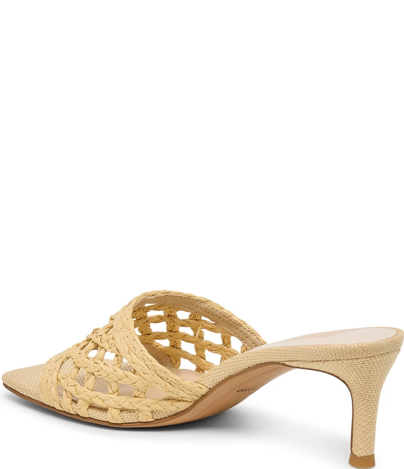 Dolce Vita Bowen Raffia Woven Slide Dress Sandals