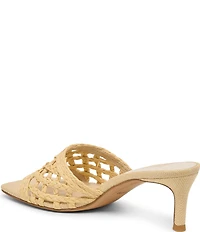 Dolce Vita Bowen Raffia Woven Slide Dress Sandals