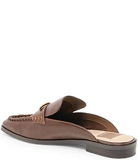 Dolce Vita Bowey Leather Metal Ornament Loafer Mules