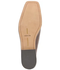 Dolce Vita Bowey Leather Metal Ornament Loafer Mules