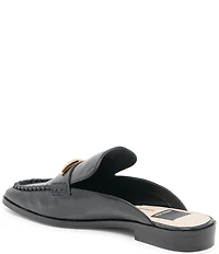 Dolce Vita Bowey Leather Metal Ornament Loafer Mules