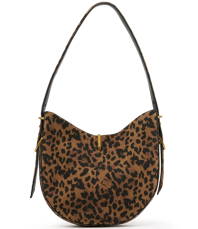 Dolce Vita Bree Leopard Suede Shoulder Bag