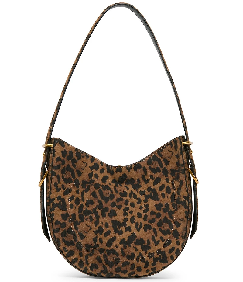 Dolce Vita Bree Leopard Suede Shoulder Bag