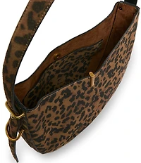 Dolce Vita Bree Leopard Suede Shoulder Bag