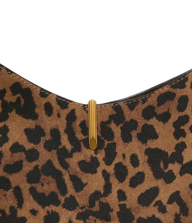 Dolce Vita Bree Leopard Suede Shoulder Bag
