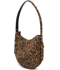 Dolce Vita Bree Leopard Suede Shoulder Bag