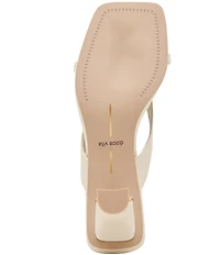 Dolce Vita Brevel Leather Thong Kitten Heel Dress Sandals