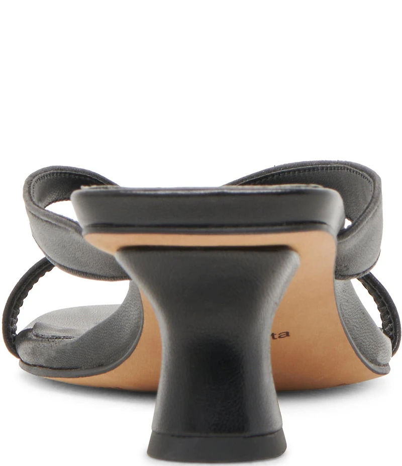 Dolce Vita Brevel Leather Thong Kitten Heel Dress Sandals